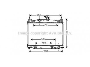 AVA QUALITY COOLING MZ2215 radiatorius, variklio aušinimas 
 Aušinimo sistema -> Radiatorius/alyvos aušintuvas -> Radiatorius/dalys
ZJ3915200A