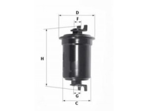UNIFLUX FILTERS XB171 kuro filtras 
 Techninės priežiūros dalys -> Papildomas remontas
25176328, 23300-75030, 23300-75031