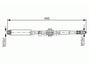 BOSCH 1 987 476 180 stabdžių žarnelė 
 Stabdžių sistema -> Stabdžių žarnelės
1302600, 1306240, 1309224, 1387272
