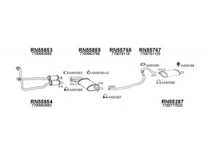 VENEPORTE 550326 išmetimo sistema 
 Išmetimo sistema -> Išmetimo sistema, visa