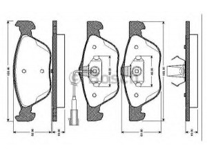 BOSCH 0 986 TB2 733 stabdžių trinkelių rinkinys, diskinis stabdys 
 Techninės priežiūros dalys -> Papildomas remontas
77362229, 9948845, 77362229, 77362231