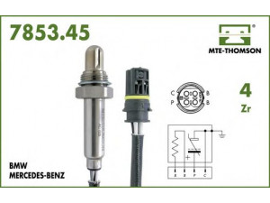 MTE-THOMSON 7853.45.057 lambda jutiklis 
 Išmetimo sistema -> Jutiklis/zondas
11 78 1 433 159, 11 78 1 704 259