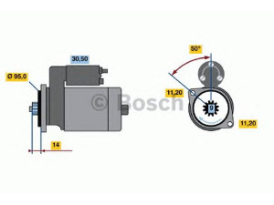 BOSCH 0 986 016 031 starteris 
 Elektros įranga -> Starterio sistema -> Starteris
23300 10T01, 23300 1W400, 23300 2T700