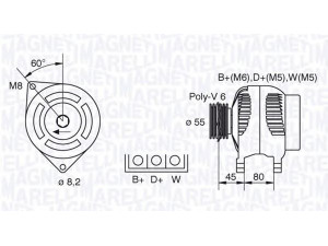 MAGNETI MARELLI 063341343010 kintamosios srovės generatorius 
 Elektros įranga -> Kint. sr. generatorius/dalys -> Kintamosios srovės generatorius
1058821, 1073049, 5030343, 7312901