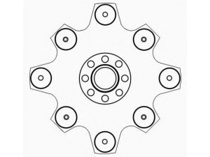 SACHS 1864 174 001 sankabos diskas
331 908 701