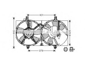 AVA QUALITY COOLING DN7516 ventiliatorius, radiatoriaus
214814Z320