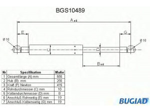 BUGIAD BGS10489 dujinė spyruoklė, bagažinė 
 Priedai -> Bagažinė/pakrovimo skyrius
3470348