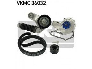 SKF VKMC 36032 vandens siurblys + V formos rumbuotas diržas, komplektas 
 Diržinė pavara -> Dirželio skriemulys
96 765 531 80, 1731727, CC1Q 6C301 CB