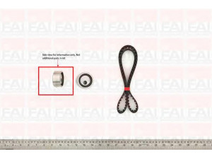 FAI AutoParts TBK07 paskirstymo diržo komplektas 
 Techninės priežiūros dalys -> Papildomas remontas
7701469833, 7701469833(KIT), 7701472726