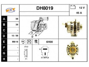 SNRA DH8019 kintamosios srovės generatorius 
 Elektros įranga -> Kint. sr. generatorius/dalys -> Kintamosios srovės generatorius
2706087602