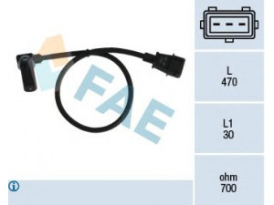 FAE 79015 RPM jutiklis, variklio valdymas 
 Variklis -> Variklio elektra
60810103, 7733001