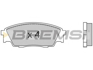 BREMSI BP2446 stabdžių trinkelių rinkinys, diskinis stabdys 
 Techninės priežiūros dalys -> Papildomas remontas
26290KA060, 26290KA061, 26200KA120