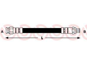 BREMBO T 68 004 stabdžių žarnelė 
 Stabdžių sistema -> Stabdžių žarnelės
7701000239, 7701348799, 7701365330