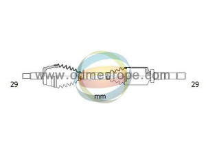 ODM-MULTIPARTS 18-062710 kardaninis velenas 
 Ratų pavara -> Kardaninis velenas
391001189R, 391002053R, 39100JD74B