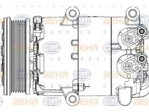 HELLA 8FK 351 334-441 kompresorius, oro kondicionierius 
 Oro kondicionavimas -> Kompresorius/dalys
1 718 580, 1 741 457, 1 747 623