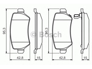 BOSCH 0 986 495 218 stabdžių trinkelių rinkinys, diskinis stabdys 
 Techninės priežiūros dalys -> Papildomas remontas
1605086, 1605122, 1605128, 1605233