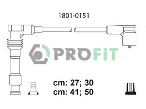 PROFIT 1801-0151 uždegimo laido komplektas 
 Kibirkšties / kaitinamasis uždegimas -> Uždegimo laidai/jungtys
1612597, 1612598, 90487571, 96190263