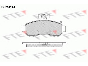 FTE BL2511A1 stabdžių trinkelių rinkinys, diskinis stabdys 
 Techninės priežiūros dalys -> Papildomas remontas
MR 908 192