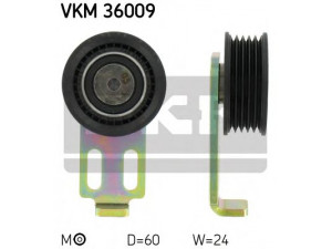 SKF VKM 36009 įtempiklio skriemulys, V formos rumbuotas diržas 
 Diržinė pavara -> V formos rumbuotas diržas/komplektas -> Įtempiklio skriemulys
77 00 860 884
