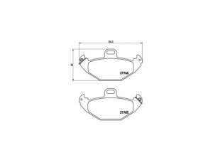 BREMBO P 68 021 stabdžių trinkelių rinkinys, diskinis stabdys 
 Techninės priežiūros dalys -> Papildomas remontas
7701205491, 8671016192