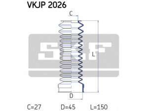 SKF VKJP 2026 gofruotoji membrana, vairavimas 
 Vairavimas -> Gofruotoji membrana/sandarinimai
4J0 422 81, 811 419 831 B, 4J0 422 81