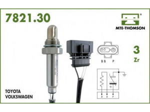 MTE-THOMSON 7821.30.041 lambda jutiklis 
 Išmetimo sistema -> Jutiklis/zondas
078.906.265.D, 078.906.265.D, 078.906.265.D