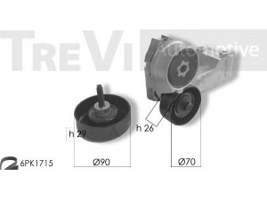 TREVI AUTOMOTIVE KA1145 V formos rumbuotas diržas, komplektas 
 Techninės priežiūros dalys -> Techninės priežiūros intervalai