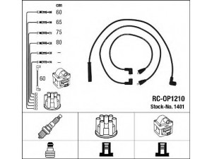 NGK 1401 uždegimo laido komplektas 
 Kibirkšties / kaitinamasis uždegimas -> Uždegimo laidai/jungtys
4300014