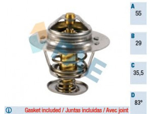 FAE 5306983 termostatas, aušinimo skystis 
 Aušinimo sistema -> Termostatas/tarpiklis -> Thermostat
77 00 868 274