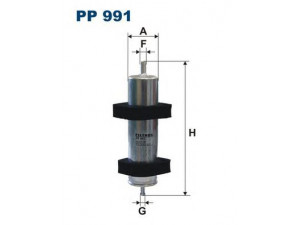 FILTRON PP991 kuro filtras 
 Techninės priežiūros dalys -> Papildomas remontas
8K0127400, 8K0127400A, 8K0127400C
