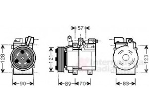 VAN WEZEL 8200K257 kompresorius, oro kondicionierius 
 Oro kondicionavimas -> Kompresorius/dalys
97701-4A900, 977014A900