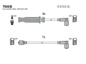 TESLA T666B uždegimo laido komplektas 
 Kibirkšties / kaitinamasis uždegimas -> Uždegimo laidai/jungtys
GHT265, GHT271