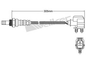 WALKER PRODUCTS 250-24314 lambda jutiklis 
 Variklis -> Variklio elektra
4727436AA, 4727436AB