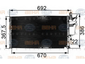 HELLA 8FC 351 301-111 kondensatorius, oro kondicionierius 
 Oro kondicionavimas -> Kondensatorius
MR116927