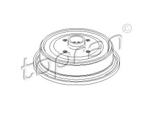 TOPRAN 103 693 stabdžių būgnas 
 Stabdžių sistema -> Būgninis stabdys -> Stabdžių būgnas
431 501 615, 443 501 615, 443 501 615A