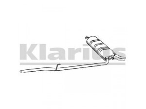KLARIUS MZ400G galinis duslintuvas 
 Išmetimo sistema -> Duslintuvas
2104901621, 2104906321
