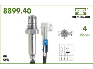 MTE-THOMSON 8899.40.043 lambda jutiklis 
 Variklis -> Variklio elektra
89728-73520, 8-12567-127-0, 8-12577-588-0