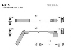 TESLA T441B uždegimo laido komplektas 
 Kibirkšties / kaitinamasis uždegimas -> Uždegimo laidai/jungtys
33700A78B03-000, 96256433, 96518123