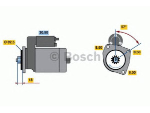 BOSCH 0 986 012 650 starteris 
 Elektros įranga -> Starterio sistema -> Starteris
068 911 023 B, 068 911 023 F, 068 911 023 FX