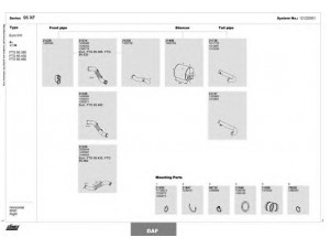 DINEX 121220001 išmetimo sistema 
 Išmetimo sistema -> Išmetimo sistema, visa