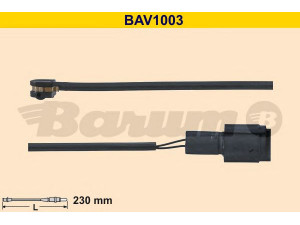 BARUM BAV1003 įspėjimo kontaktas, stabdžių trinkelių susidėvėjimas 
 Stabdžių sistema -> Susidėvėjimo indikatorius, stabdžių trinkelės
34 11 2 225 107, 34 35 1 179 820