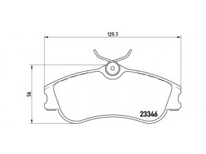 BREMBO P 61 069 stabdžių trinkelių rinkinys, diskinis stabdys 
 Techninės priežiūros dalys -> Papildomas remontas
425213, 425234, 425333, 425378