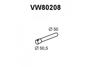 VENEPORTE VW80208 išleidimo kolektorius 
 Išmetimo sistema -> Išmetimo vamzdžiai
017142409C, 023253409B, 023253409D