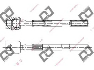 DJ PARTS DR1265 vidinė skersinė vairo trauklė 
 Vairavimas -> Vairo mechanizmo sujungimai
48830-84000, 4883084000