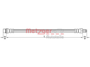 METZGER 4110455 stabdžių žarnelė 
 Stabdžių sistema -> Stabdžių žarnelės
4621 075 73R, 8200 441 654