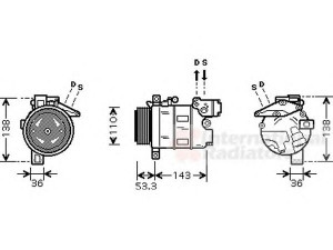 VAN WEZEL 0600K321 kompresorius, oro kondicionierius 
 Oro kondicionavimas -> Kompresorius/dalys
64509182795, 64526908660, 64526918751