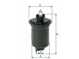 UNIFLUX FILTERS XB72 kuro filtras
25055860, 23300-43040, 23300-45060
