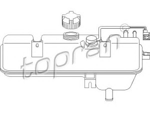 TOPRAN 722 291 išsiplėtimo bakelis, aušinimo skystis 
 Aušinimo sistema -> Radiatorius/alyvos aušintuvas -> Išsiplėtimo bakelis, variklio aušinimo skystis
1323 J6, 1323 J6