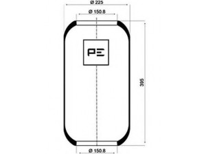 PE Automotive 084.135-70A dėklas, pneumatinė pakaba 
 Pakaba -> Pneumatinė pakaba
093197594, 9319 7594, 356 327 00 01