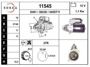 EAI 11545 starteris